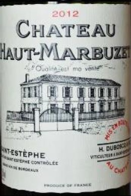 Vin No6 St Estephe Haut Marbuzet 2012