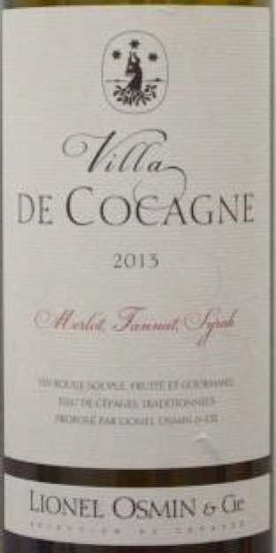 Vin No4 VdF Villa de Cocagne 2013