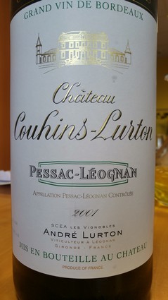 Couhins Lurton Blanc 2001