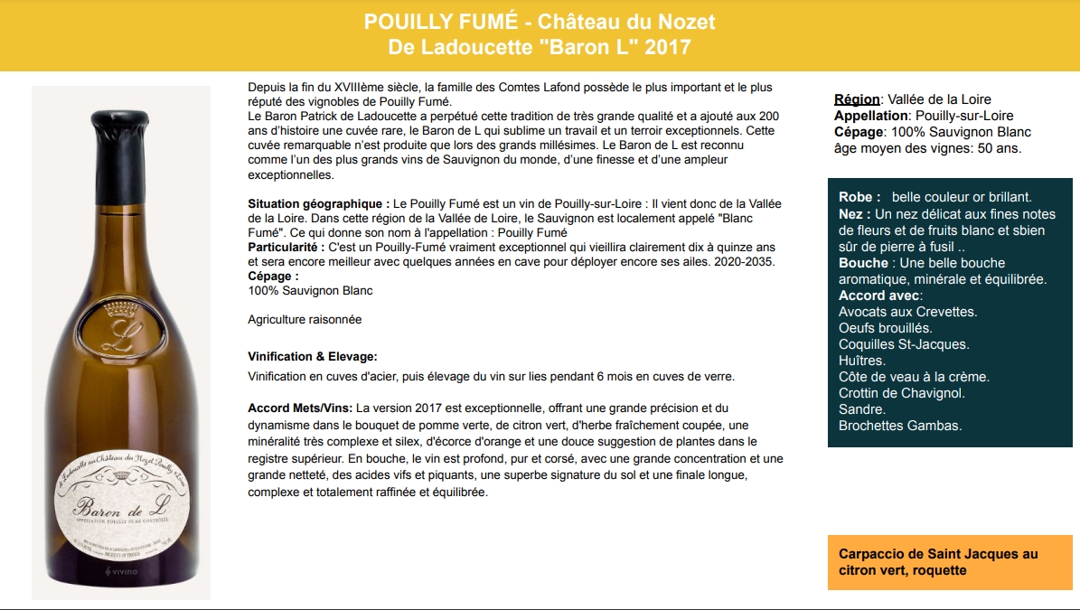 Pouilly fume